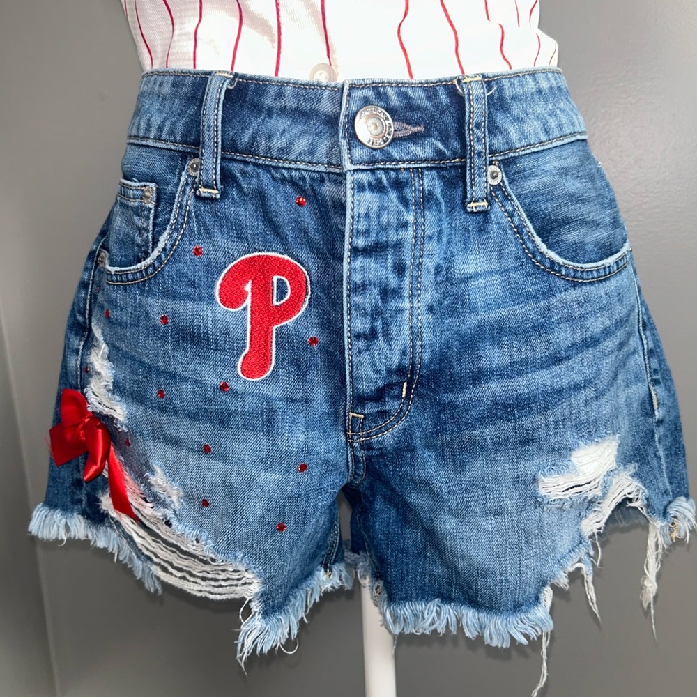 Philadelphia Phillies Denim Shorts